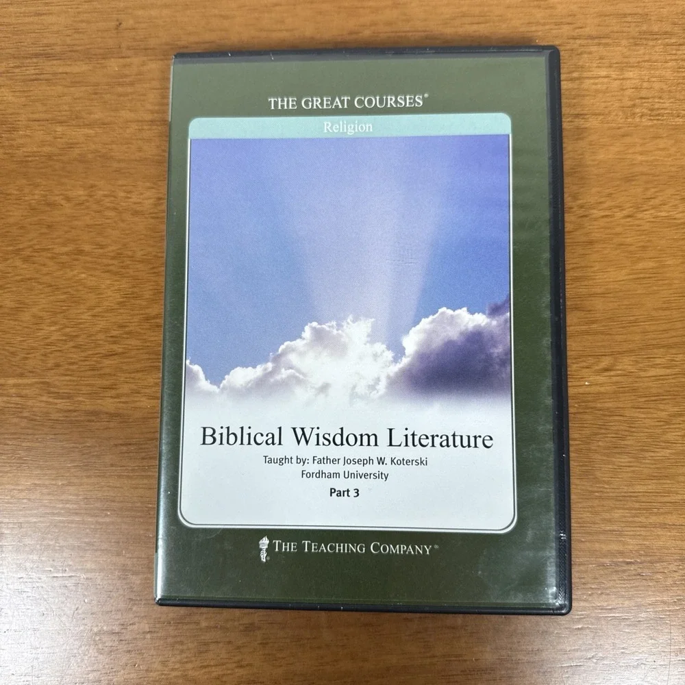 The Great Courses Religion Biblical Wisdom Literature Parts 1-3 DVD Set Koterski - Picture 11 of 14